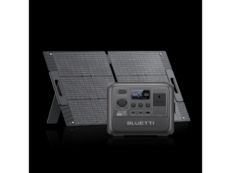 BLUETTI AC50B with 100W Solar Panel