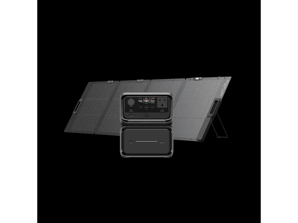 EcoFlow RIVER 3 Plus Solar Generator with 60W panel